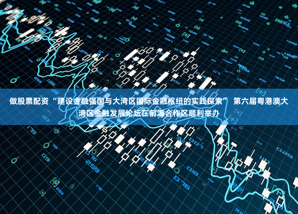 做股票配资 “建设金融强国与大湾区国际金融枢纽的实践探索”  第六届粤港澳大湾区金融发展论坛在前海合作区顺利举办