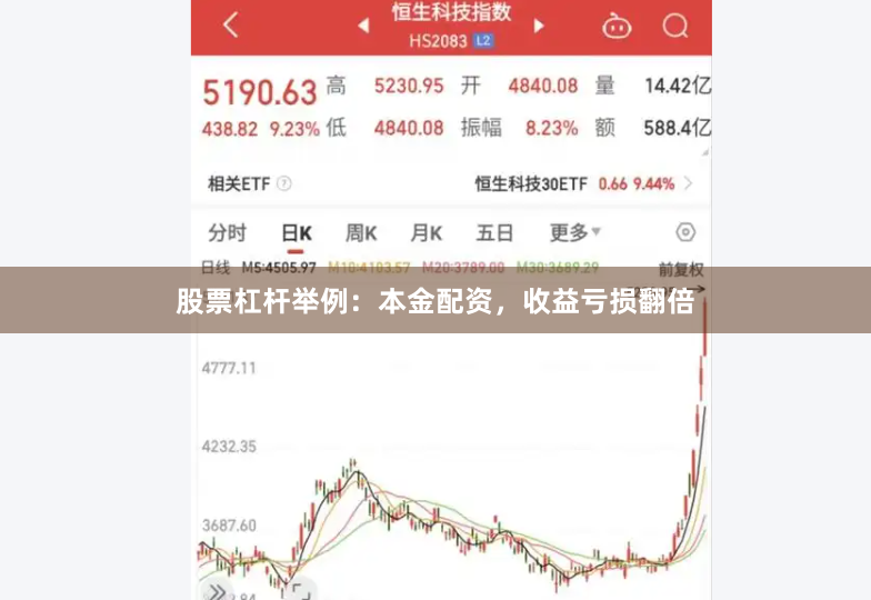 股票杠杆举例：本金配资，收益亏损翻倍